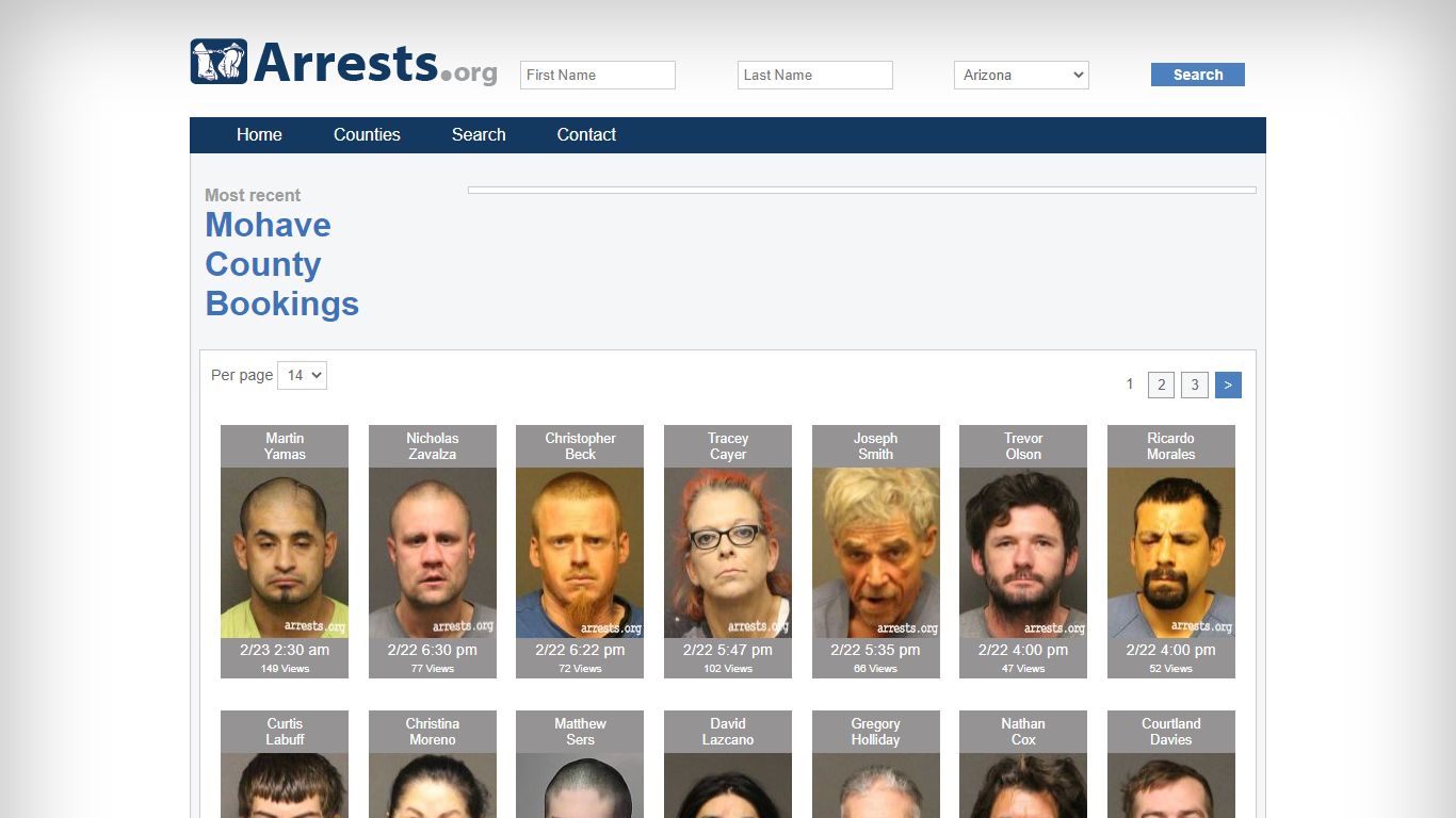 Mohave County Arrests and Inmate Search
